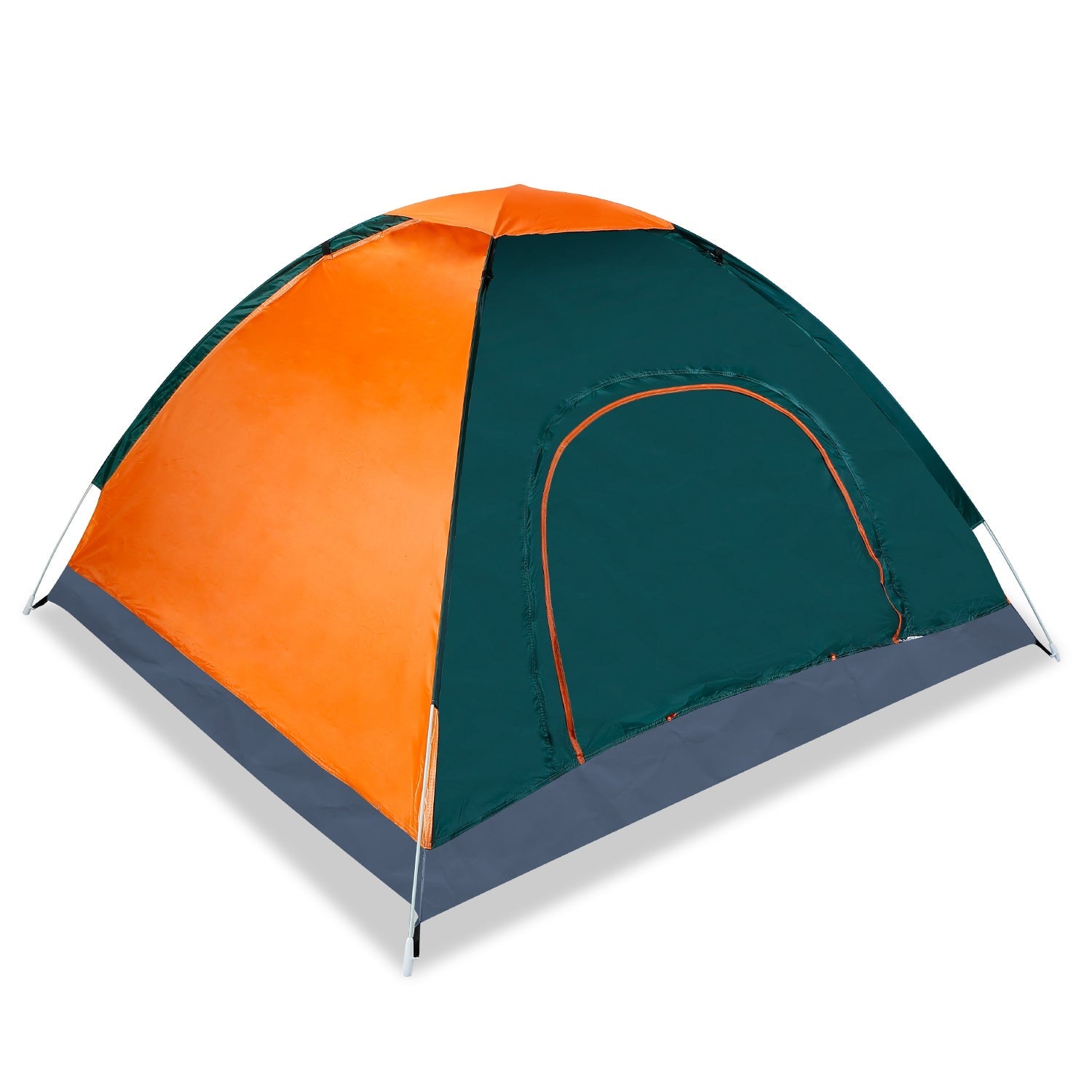 4 Persons Camping Waterproof Tent Pop Up Tent Instant Setup Tent w/2 Mosquito Net Doors Carrying Bag Folding 4 Seasons for Hiking Climbing Adventure F - Energize Trek