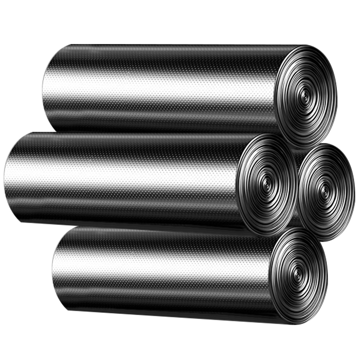 4 Rolls Black Garbage Bags 6.18 Gallons Unscented Disposable Trash Bags Portable Leak Resistant Trash Can Liners for Bathroom Office Kitchen Bedroom C - Energize Trek