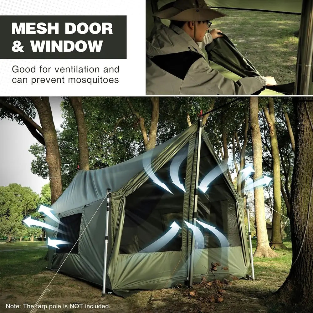 4-Season Windproof Waterproof Hammock Tent With Stove Jack For Camping - Energize Trek