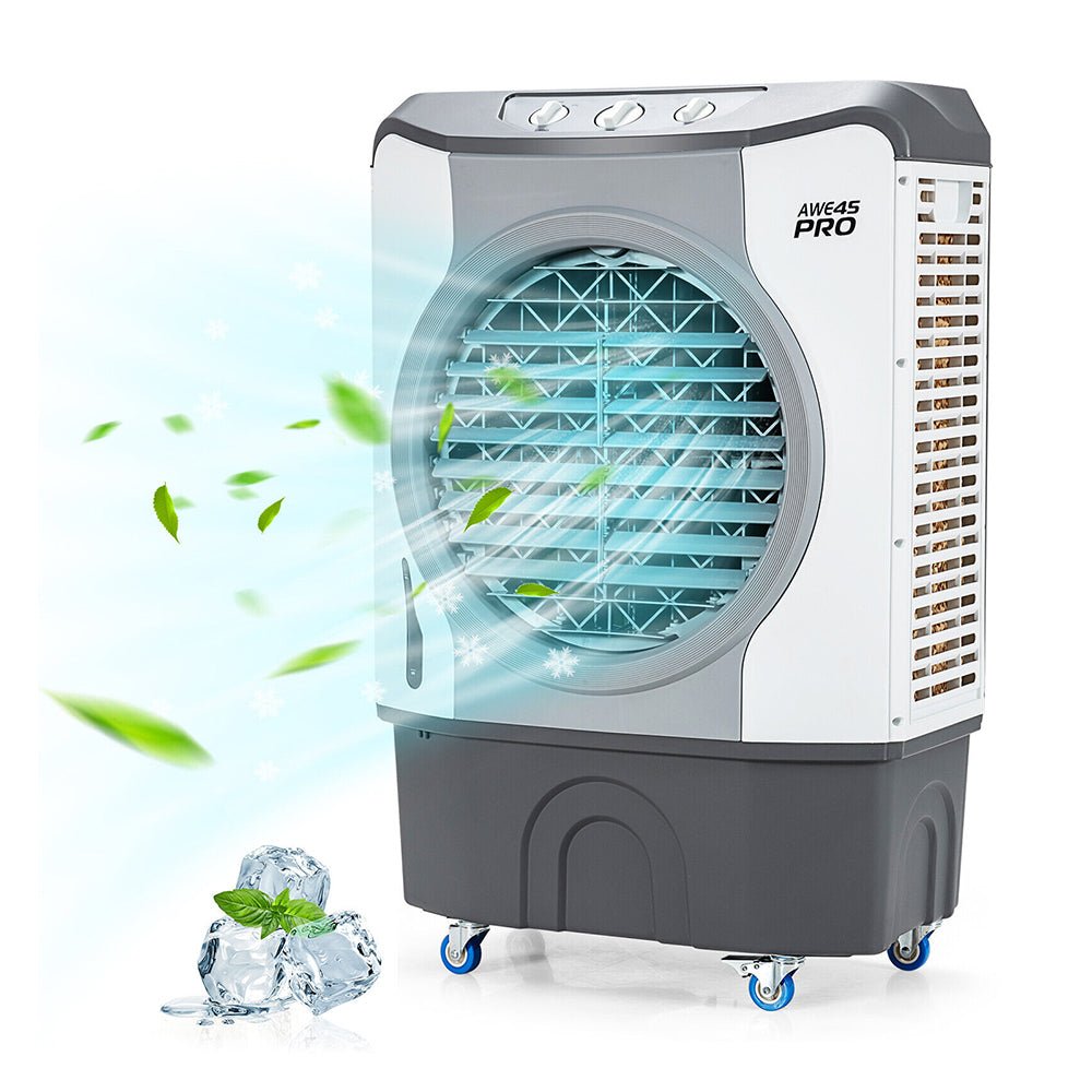 4-In-1 Portable Indoor Outdoor Evaporative Air Cooling Fan, 9740 CFM (91025436) - Energize Trek