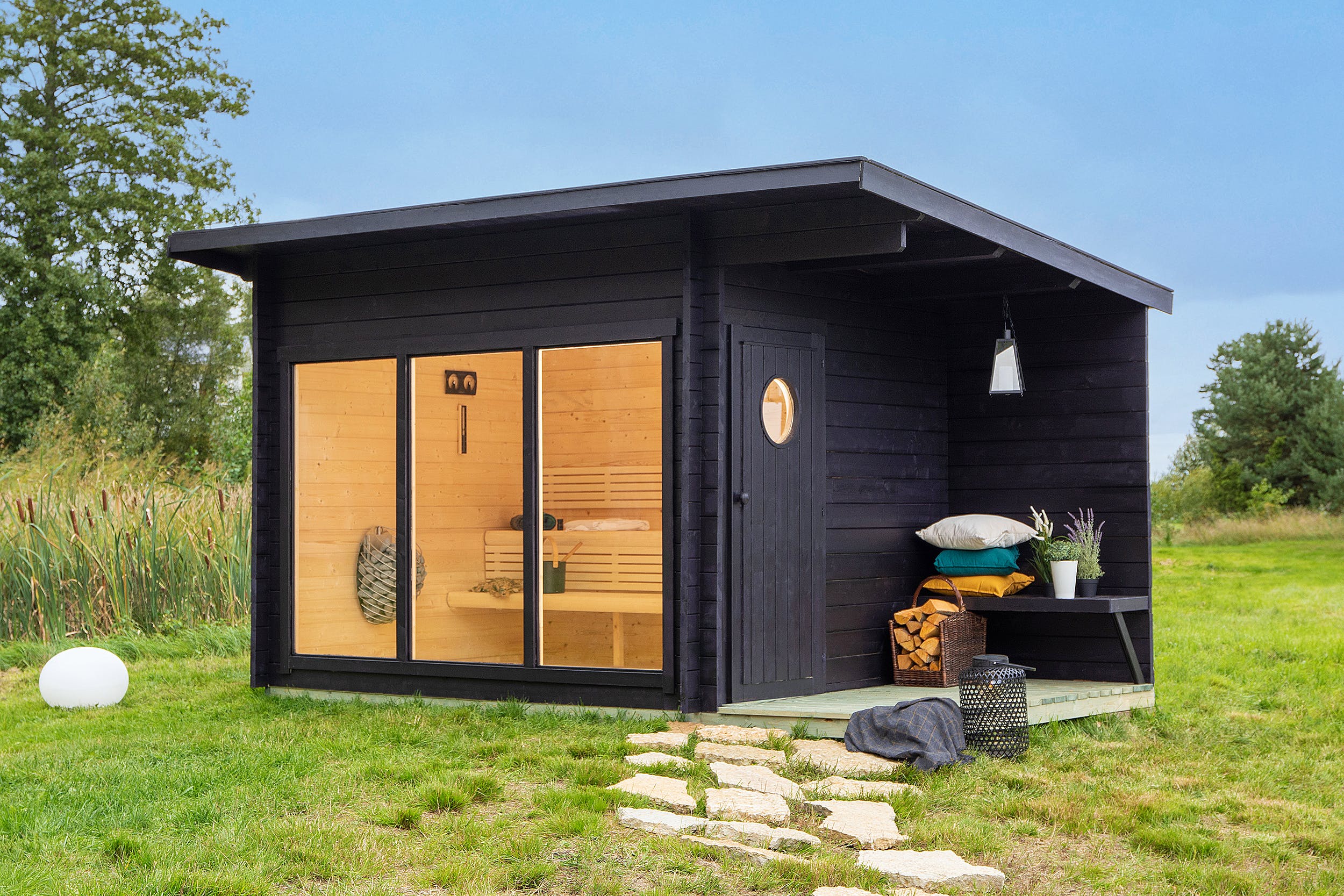 SAUNA EVOLUTION® Large Cabin Sauna Eco Oasis 3 - Energize Trek