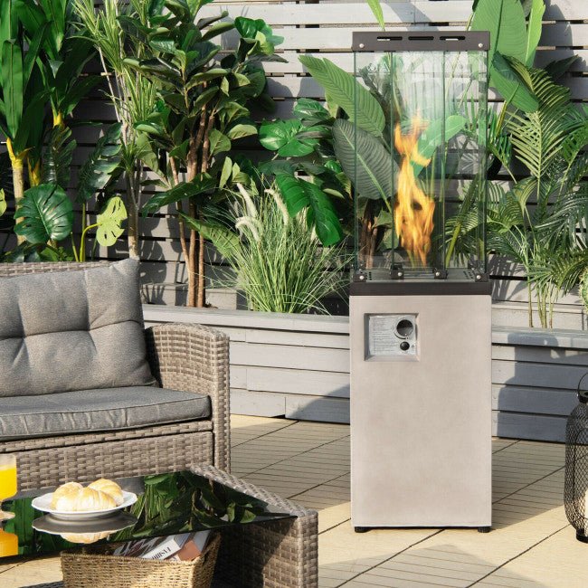 41,000 BTU Outdoor Propane Gas Patio Heater W/ Lockable Wheels (98052550) - Energize Trek