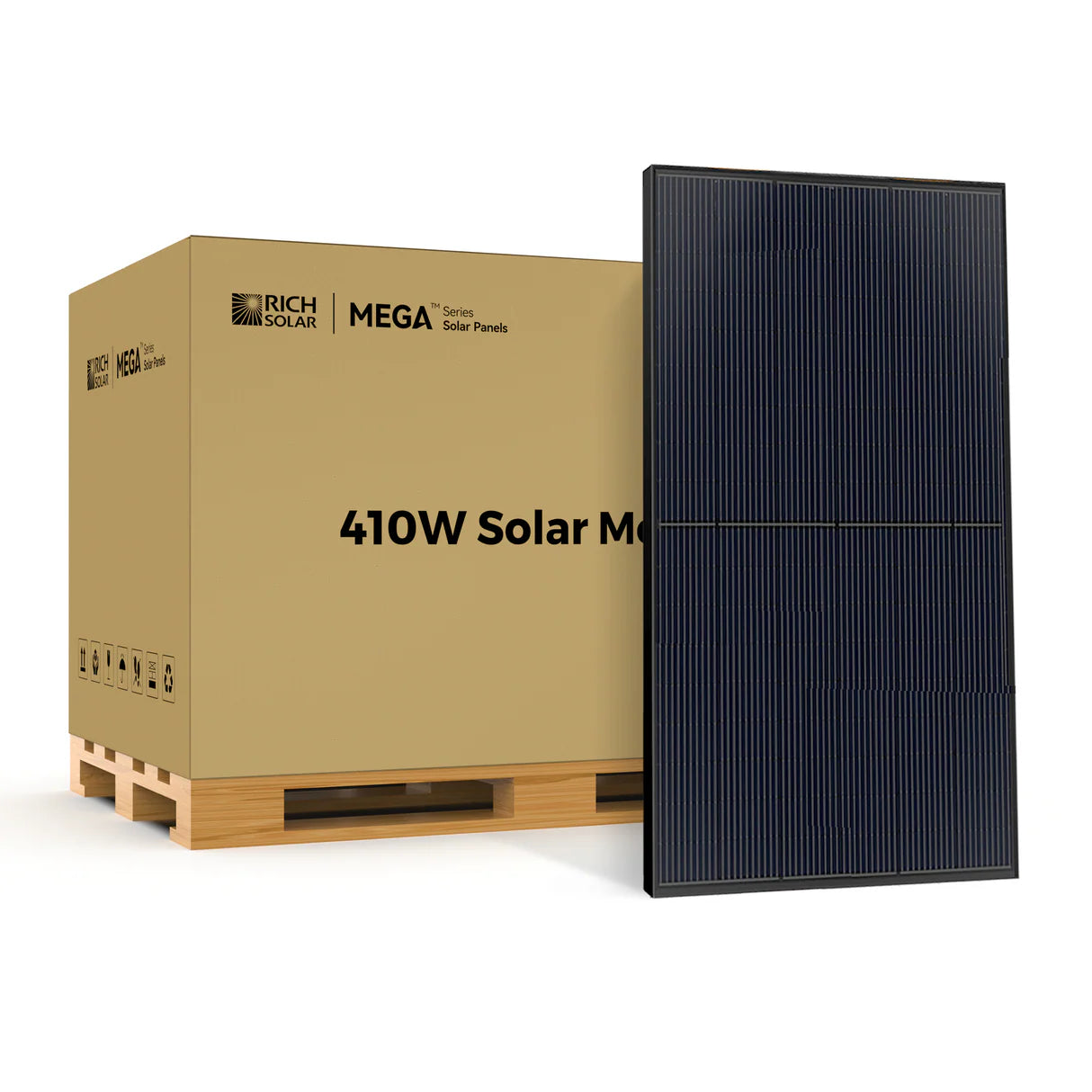 MEGA 410 | 410 Watt Solar Panel | Premium Grid-tie or Off-grid Solar Panel for Residential, Commercial, Agriculture | 25-Year Output Warranty | UL Certified ( 8 Panels) - Energize Trek