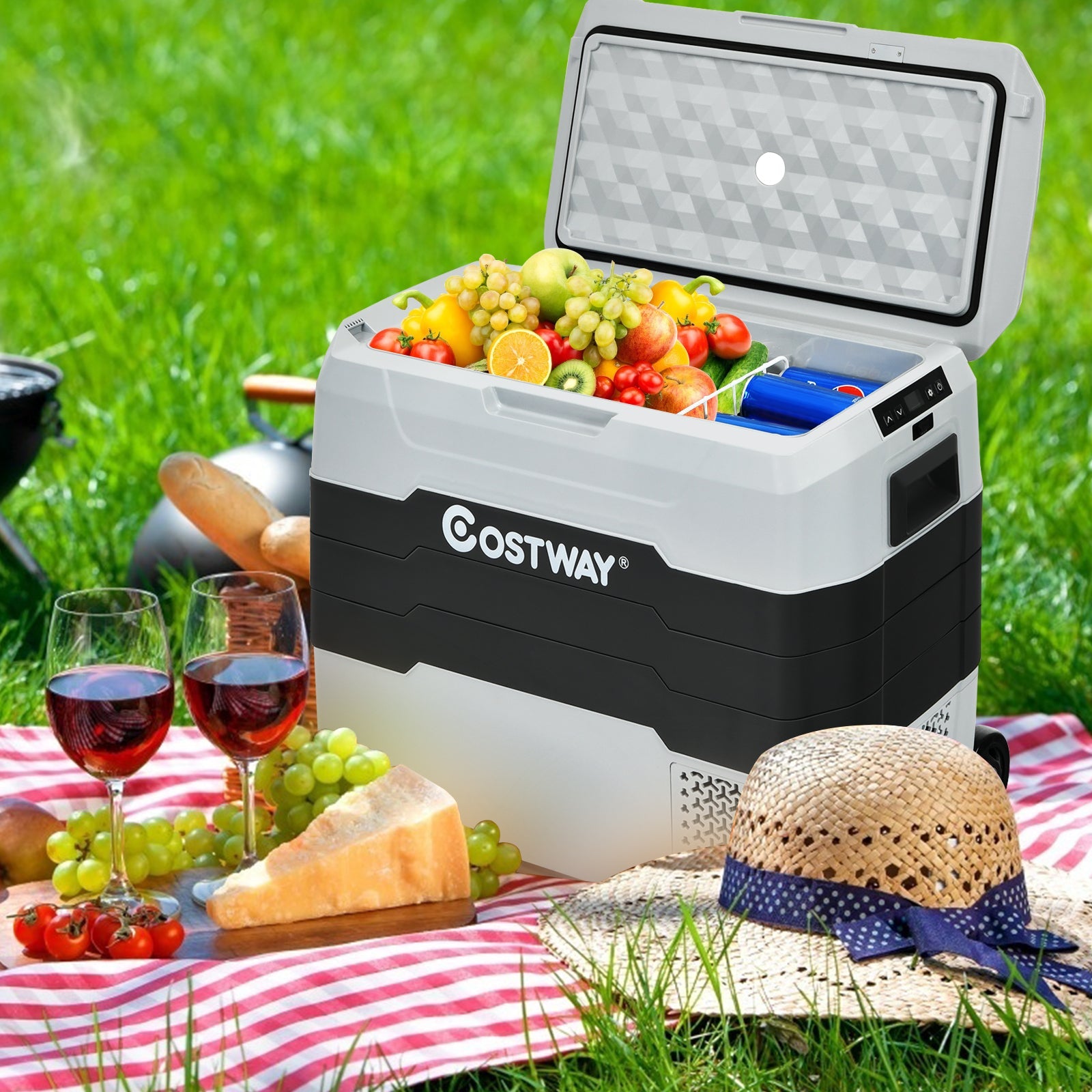 42 QT Portable Dual-Zone Car Refrigerator - Energize Trek