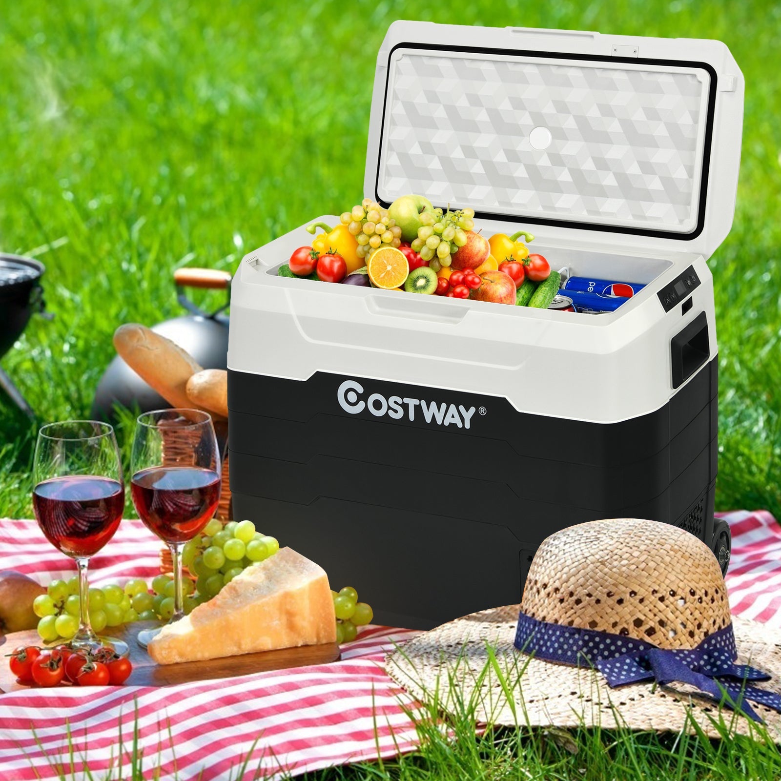 42 QT Portable Dual-Zone Car Refrigerator - Energize Trek