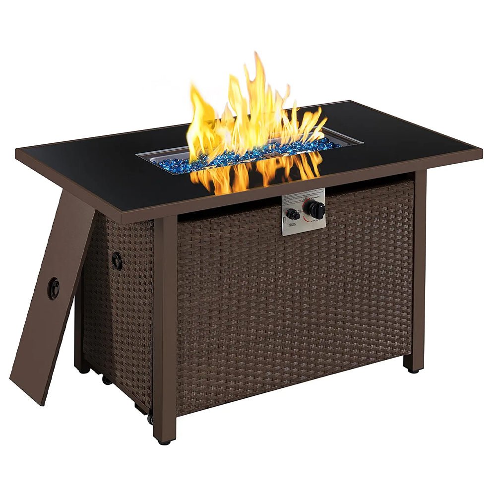 43" 50,000 BTU Outdoor Patio Propane Gas Fire Pit Table (91486067) - Energize Trek