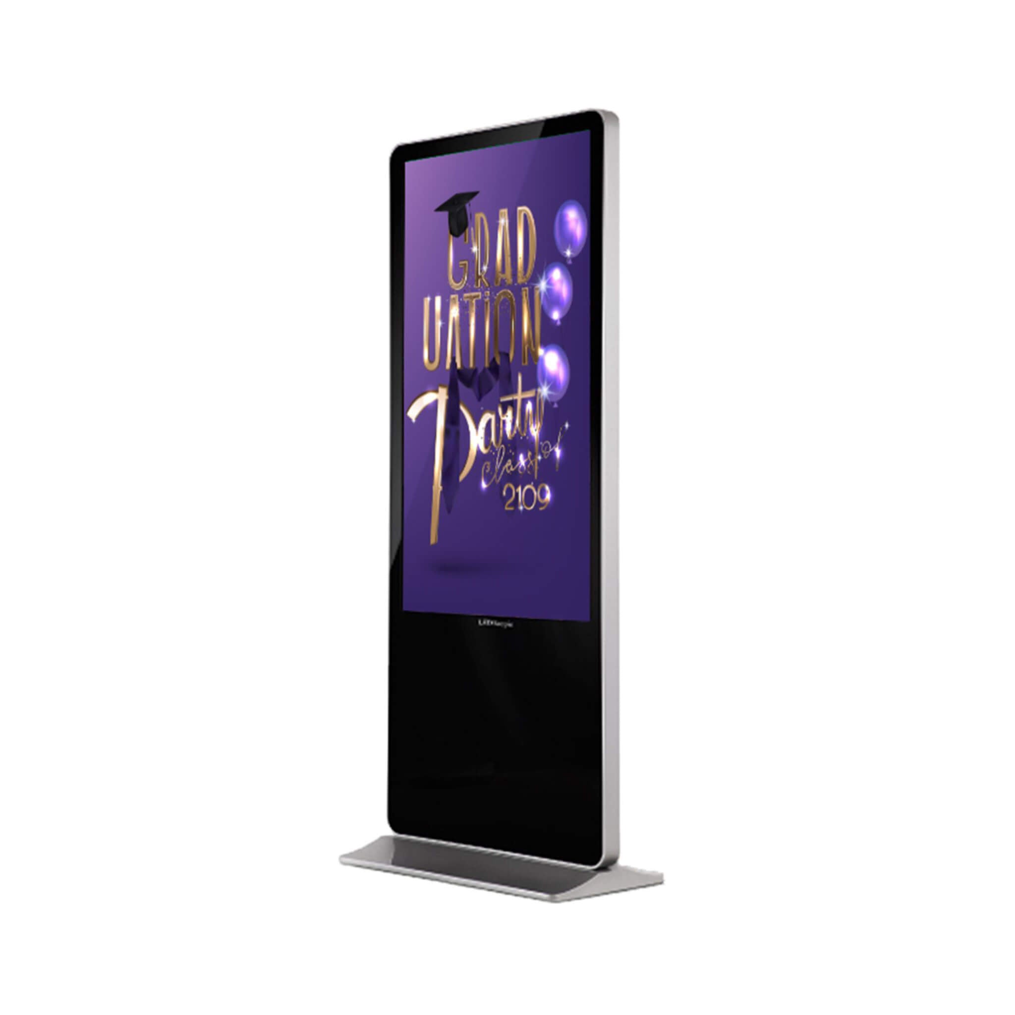 43" Ultra High Resolution Vertical Freestanding Digital Kiosk With LED Display (SAK65871) - Energize Trek