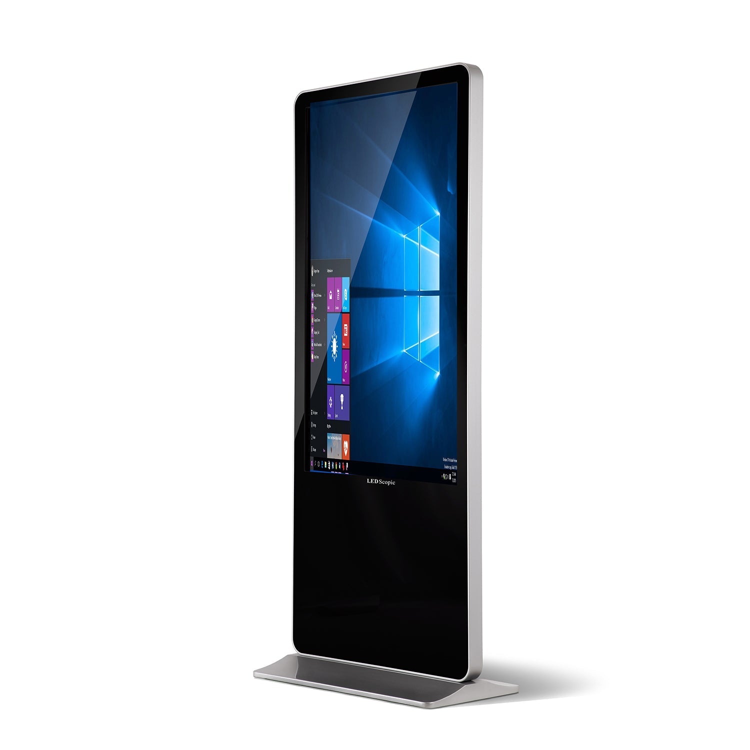 43" Ultra High Resolution Vertical Freestanding Digital Kiosk With LED Display (SAK65871) - Energize Trek