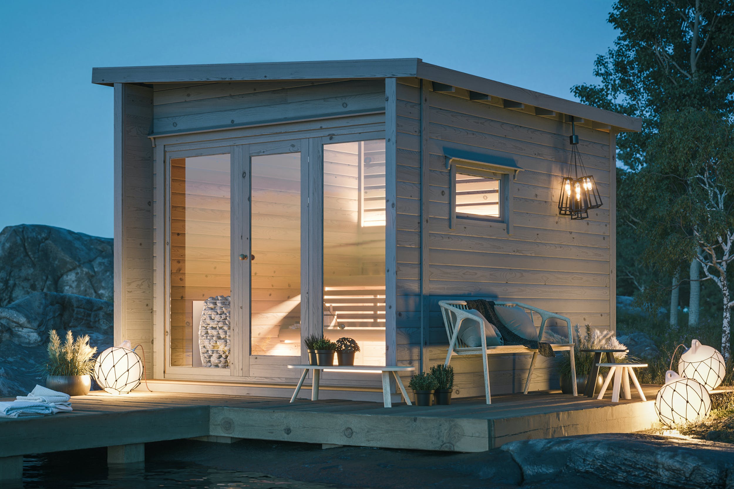 SAUNA EVOLUTION® Cabin Sauna Eco Oasis 3 - Energize Trek