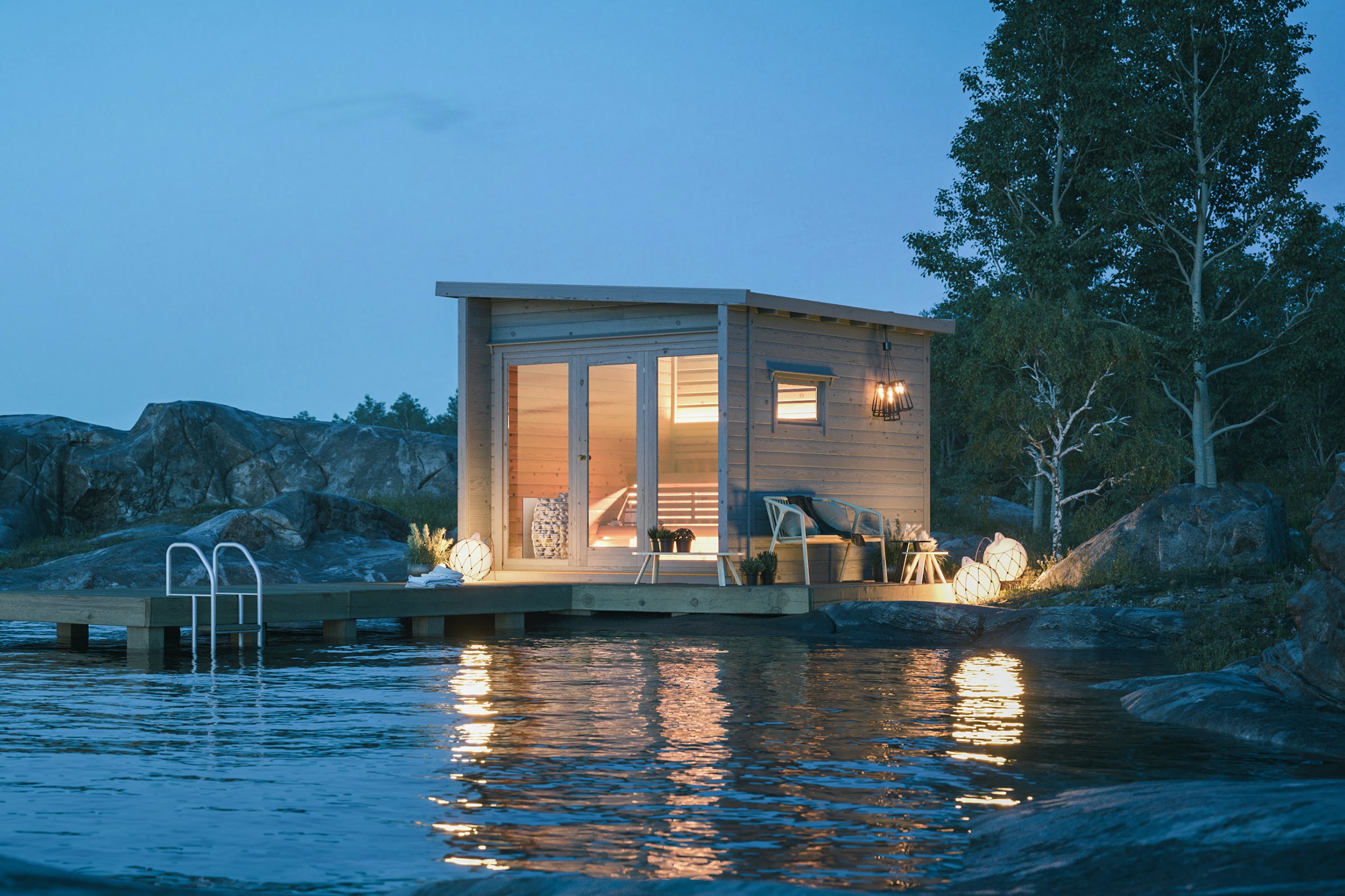 SAUNA EVOLUTION® Cabin Sauna Eco Oasis 3 - Energize Trek