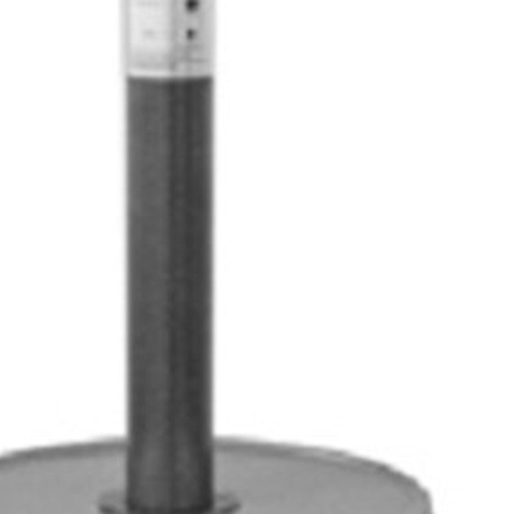 48000 BTU Silver Steel Propane Cylindrical Pole Standing Patio Heater-3