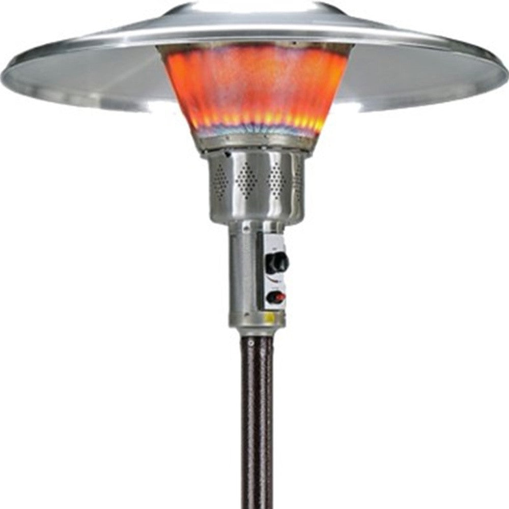 40000 BTU Bronze Steel Propane Cylindrical Pole Standing Patio Heater-4