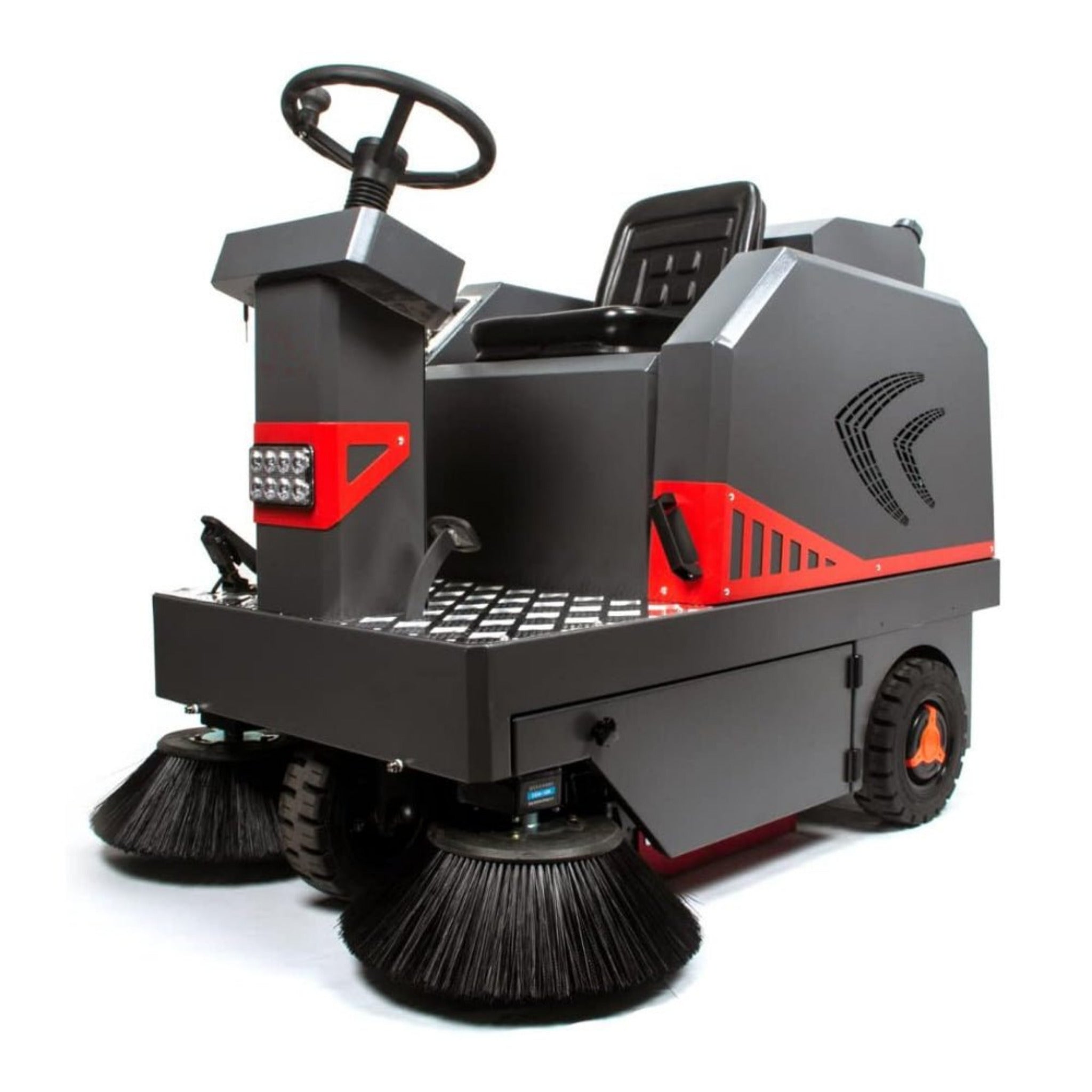 49" Heavy Duty Electric Industrial Ride-On Floor Sweeper With Dust Bin, 1400W (SAK18436) - Energize Trek