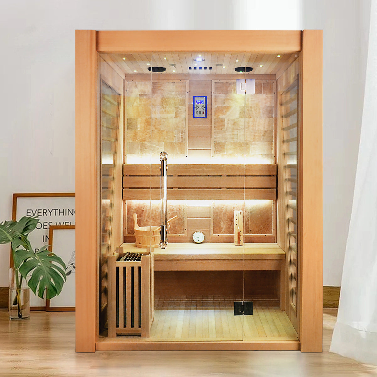 SAUNA EVOLUTION® Traditional Steam Sauna Room Luxury 3 - Energize Trek