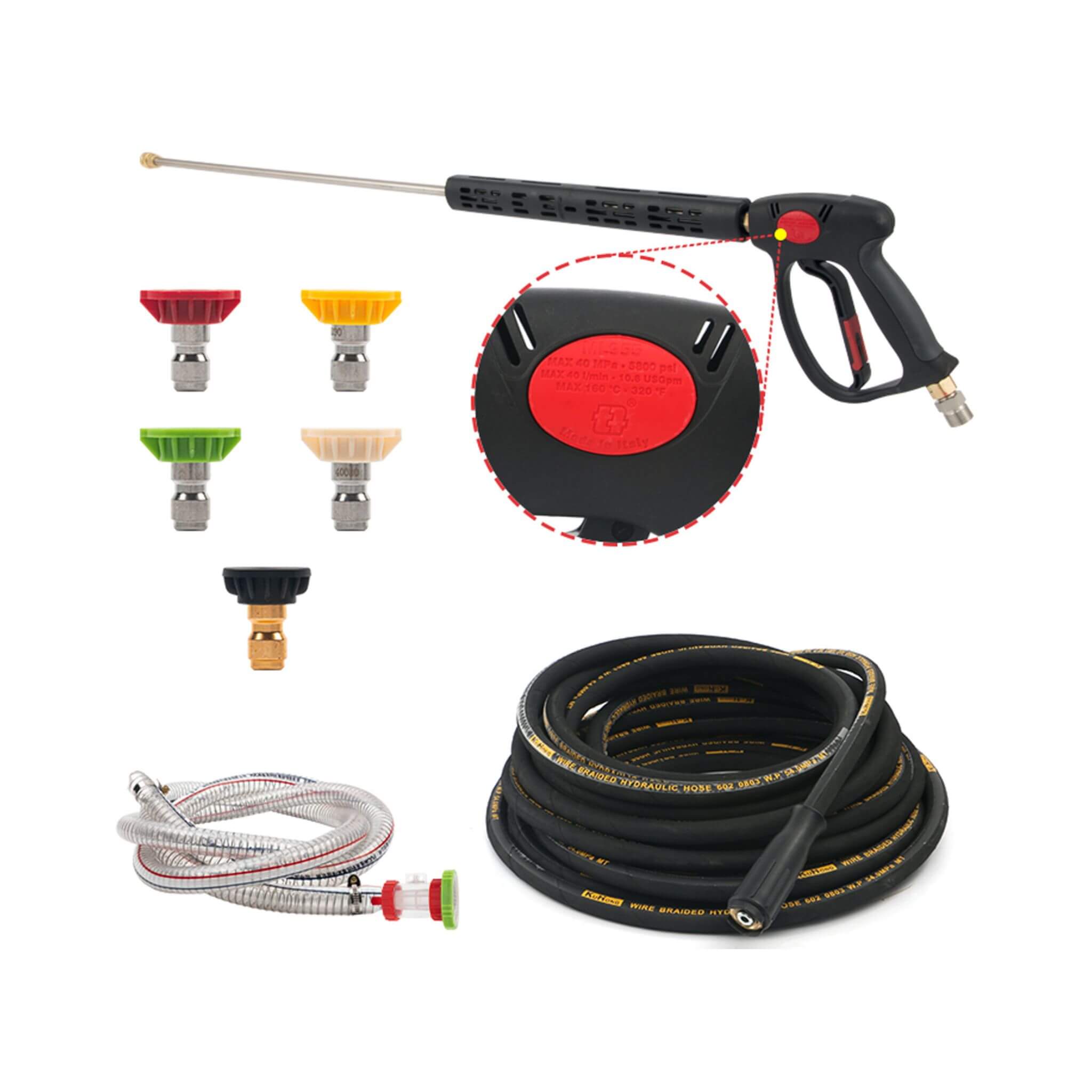 Heavy Duty 4K PSI Commercial Hot Water Gas Powered Pressure Washer (SAK62461) - Energize Trek