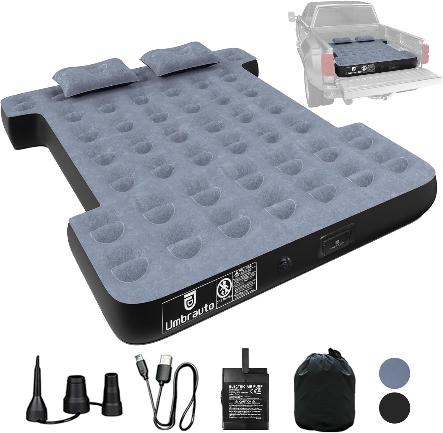 5.5-5.8ft | 6-6.5ft GMC Short Truck Bed Air Mattress 1.0 - Energize Trek