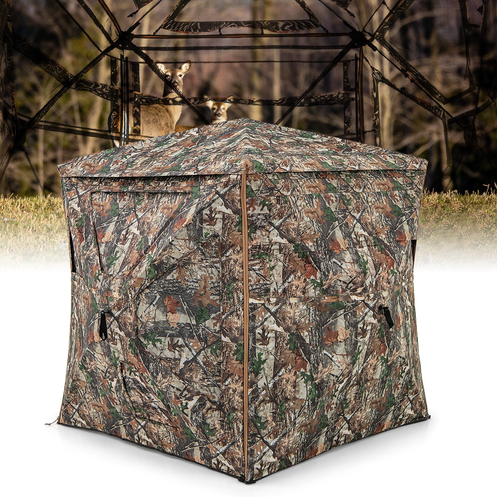 5-IN-1 Detachable Hunting Blind for 2-3 People with Skylight - Energize Trek