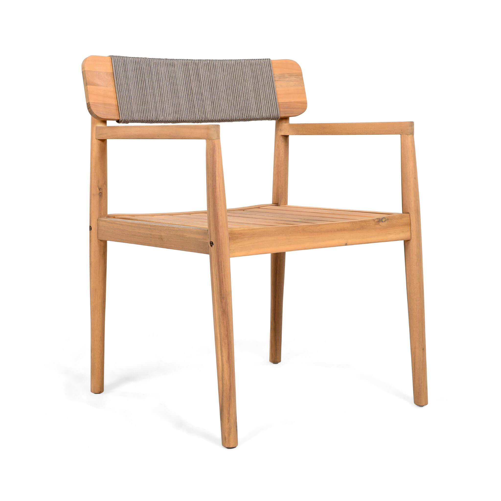Premium 5-Piece Acacia Wooden Outdoor Furniture Patio Set With Dining Chairs And Table (SAK70445) - Energize Trek