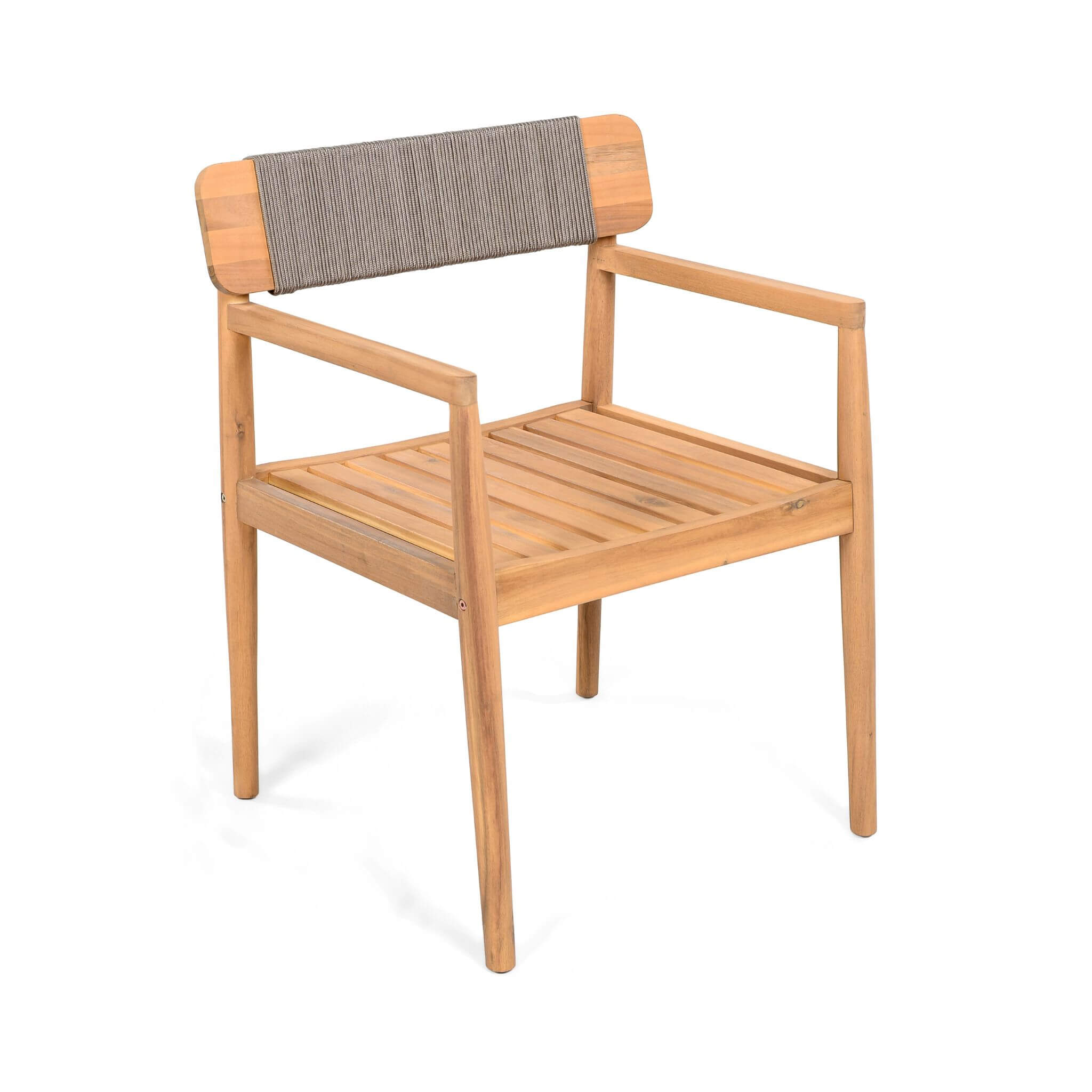 Premium 5-Piece Acacia Wooden Outdoor Furniture Patio Set With Dining Chairs And Table (SAK70445) - Energize Trek