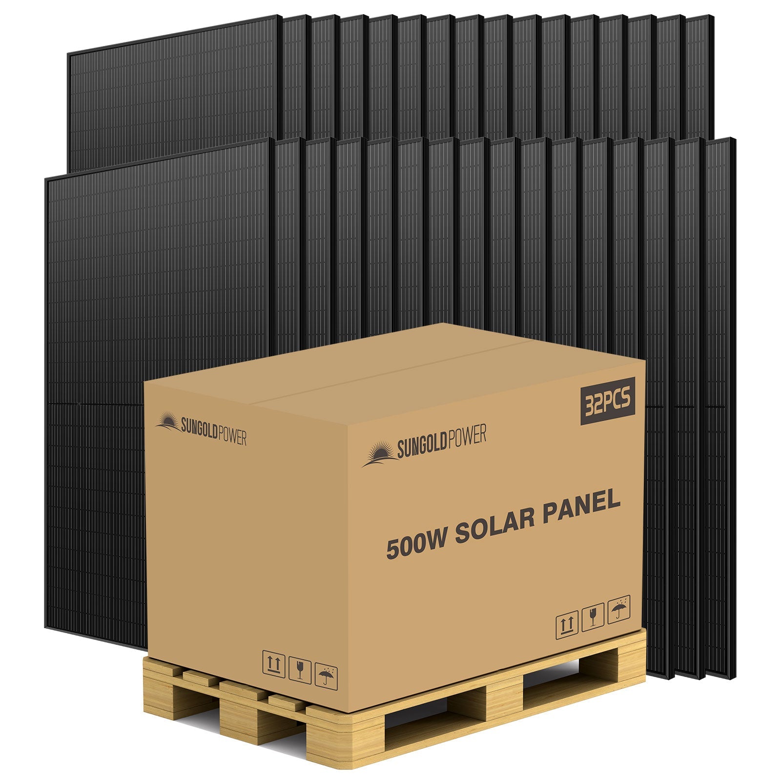 500W MONO BLACK PERC SOLAR PANEL FULL PALLET (32 PANELS) UL 61730  CEC Listed - Energize Trek
