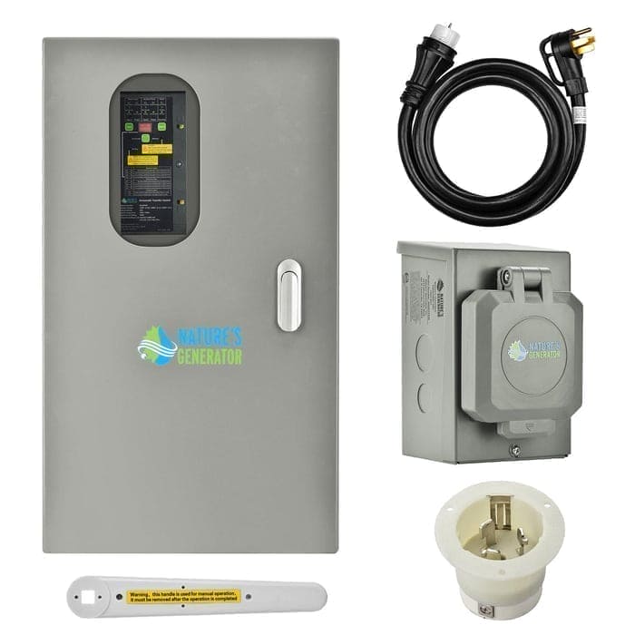 Nature's Generator Lithium 6000 and Transfer Switch - Energize Trek
