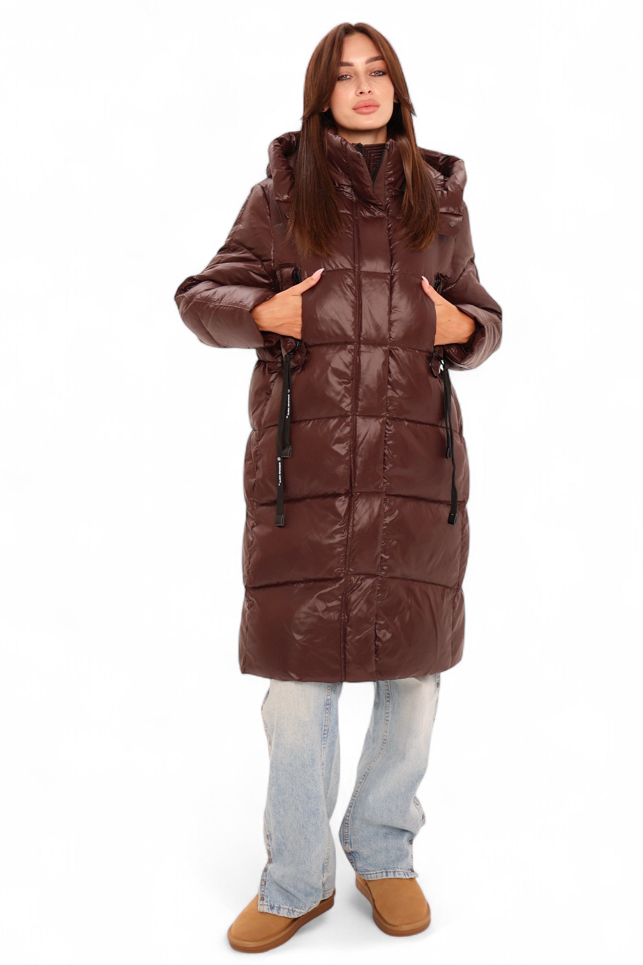 Espresso Shine Insulated Bio-Down Puffer - Energize Trek