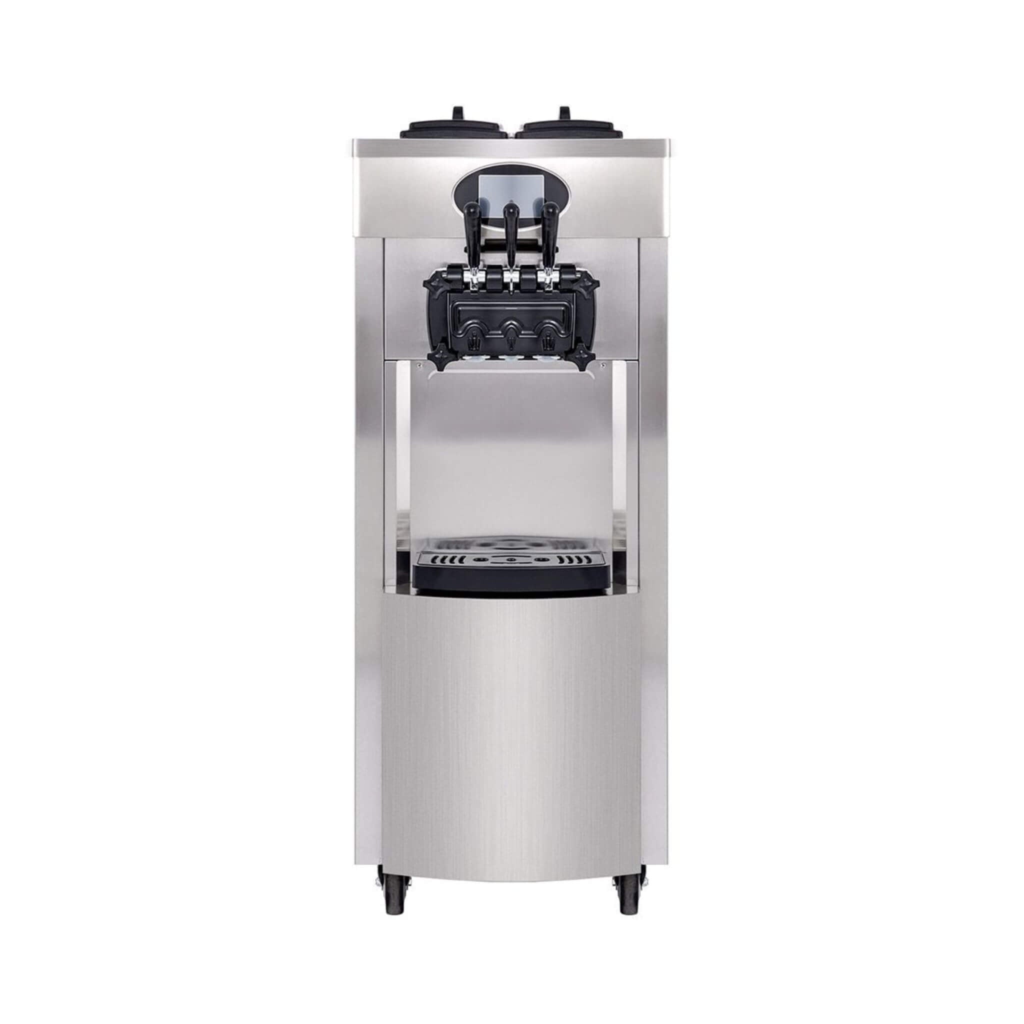 53" Freestanding 3-Flavors Commercial Soft Serve Yogurt Ice Cream Machine Maker With Auto Clean (SAK74031) - Energize Trek