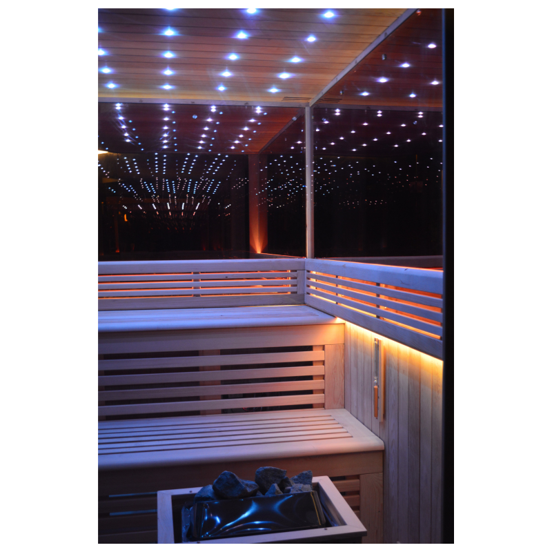 SAUNA EVOLUTION®  Indoor New Exclusive Mirror Steam Sauna Glass 13 - Energize Trek