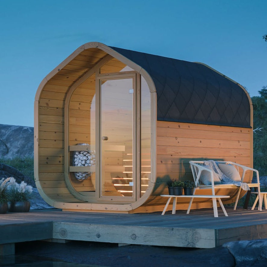 SAUNA EVOLUTION® Barrel Sauna Serenity Nature Air 8 - Energize Trek