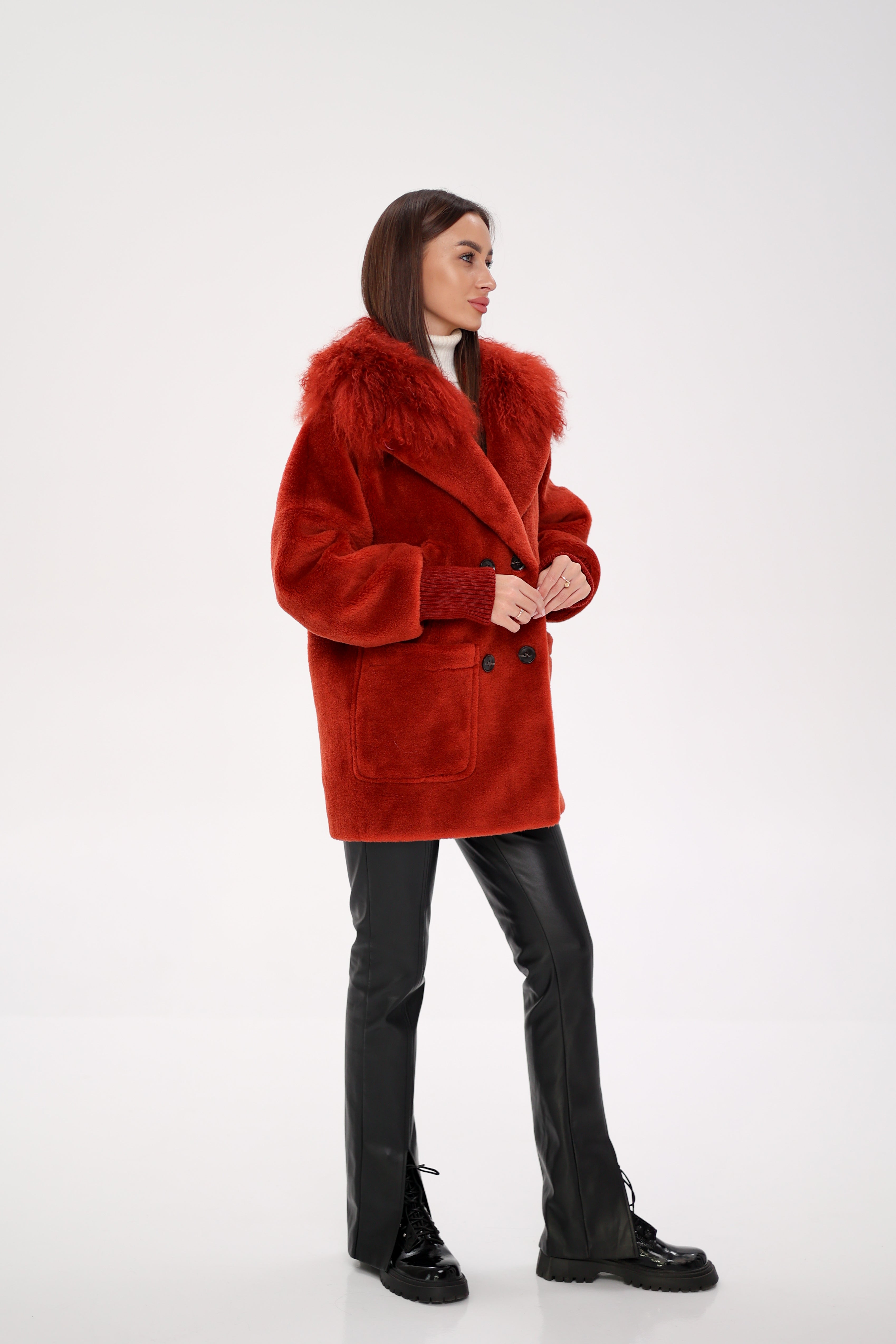 Genuine Lama Fur Peruvian Wool Coat - Energize Trek