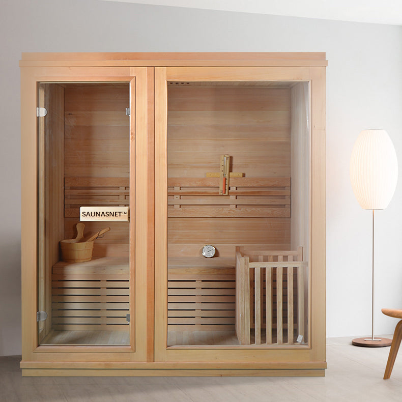 SAUNA EVOLUTION®  Finland Traditional Indoor Wooden Sauna Glass 07 - Energize Trek