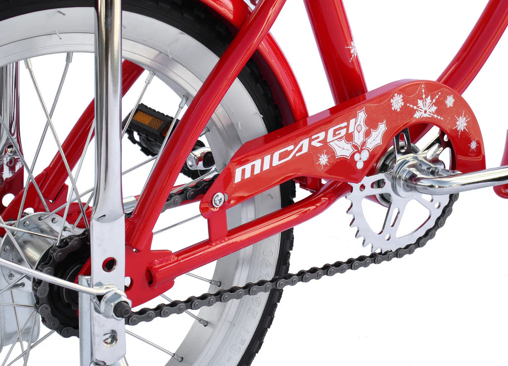 Micargi Taylor 16" Lowrider Coaster Brake One Piece Crank Alloy Rims 16x1.75 28H White Wall Tire, High Rise Handlebar & Black Banana Seat, - Energize Trek