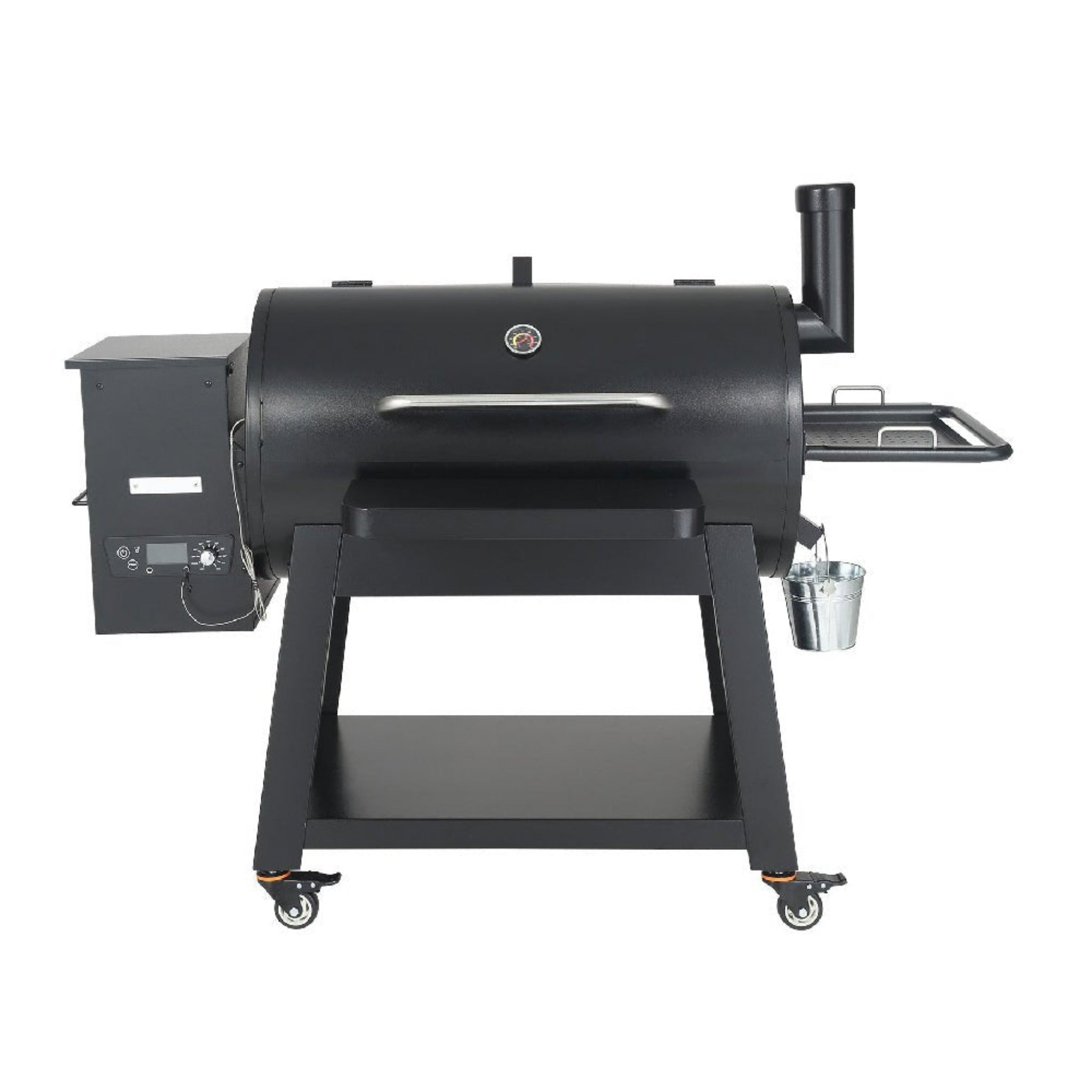 62" Heavy Duty Portable Wood Pellet BBQ Grill With Cart (SAK91308) - Energize Trek