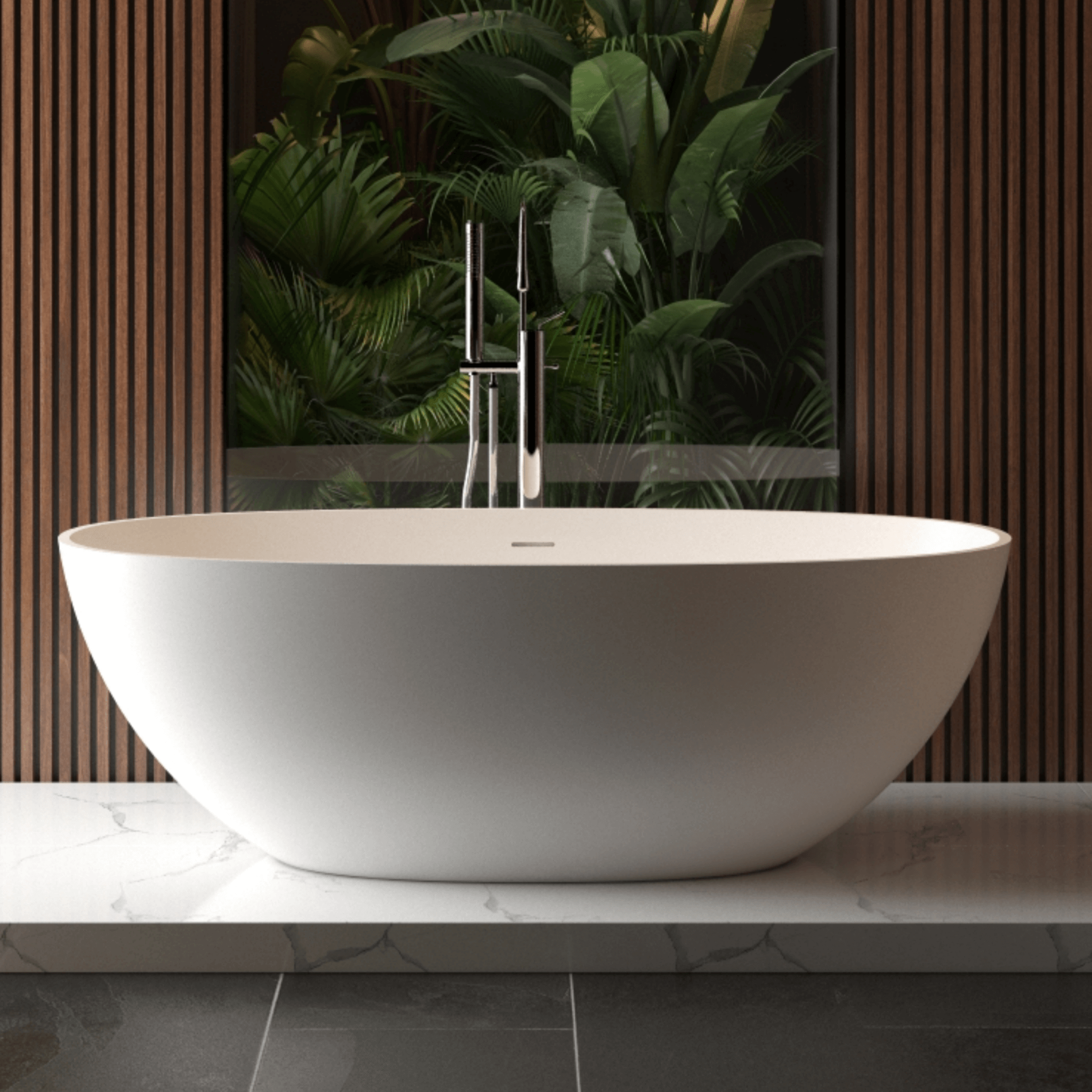 65" Luxury Freestanding Soaking Bathtub With Overflow And Pop-Up Drain (SAK69451) - Energize Trek