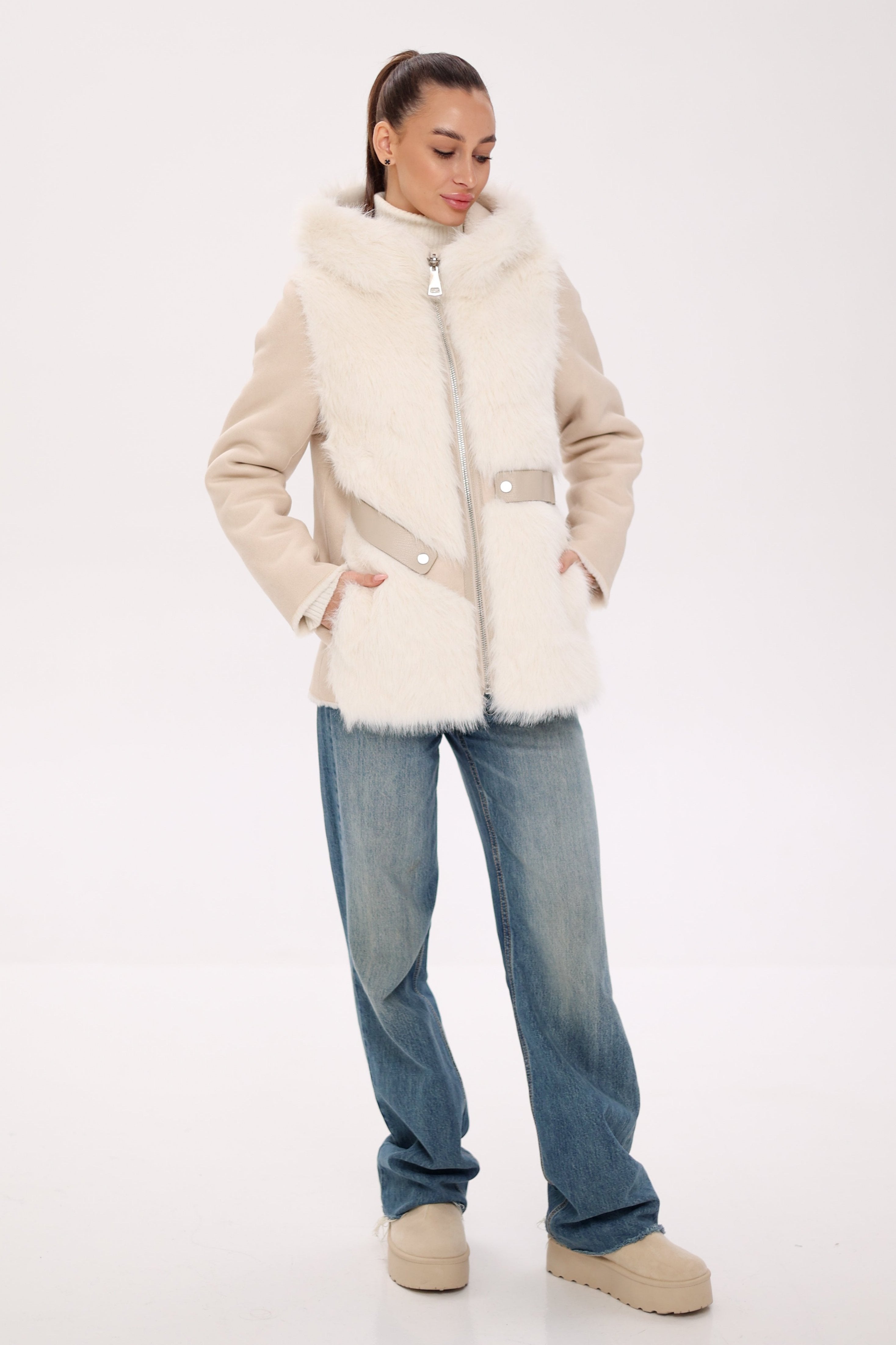 Pre-Order. Re-Stock Ships October 15. ⇆ Reversible Hooded Wool Blend Jacket