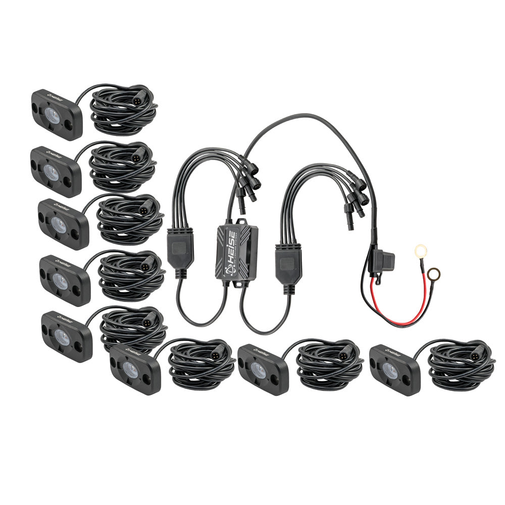 HEISE RGB Accent Lighting Kit  8 Pack HE8TLRGBK