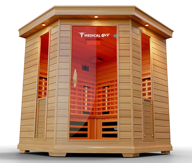 6 Person Indoor Infrared Full Spectrum Sauna | Medical 6 Plus™ - Energize Trek
