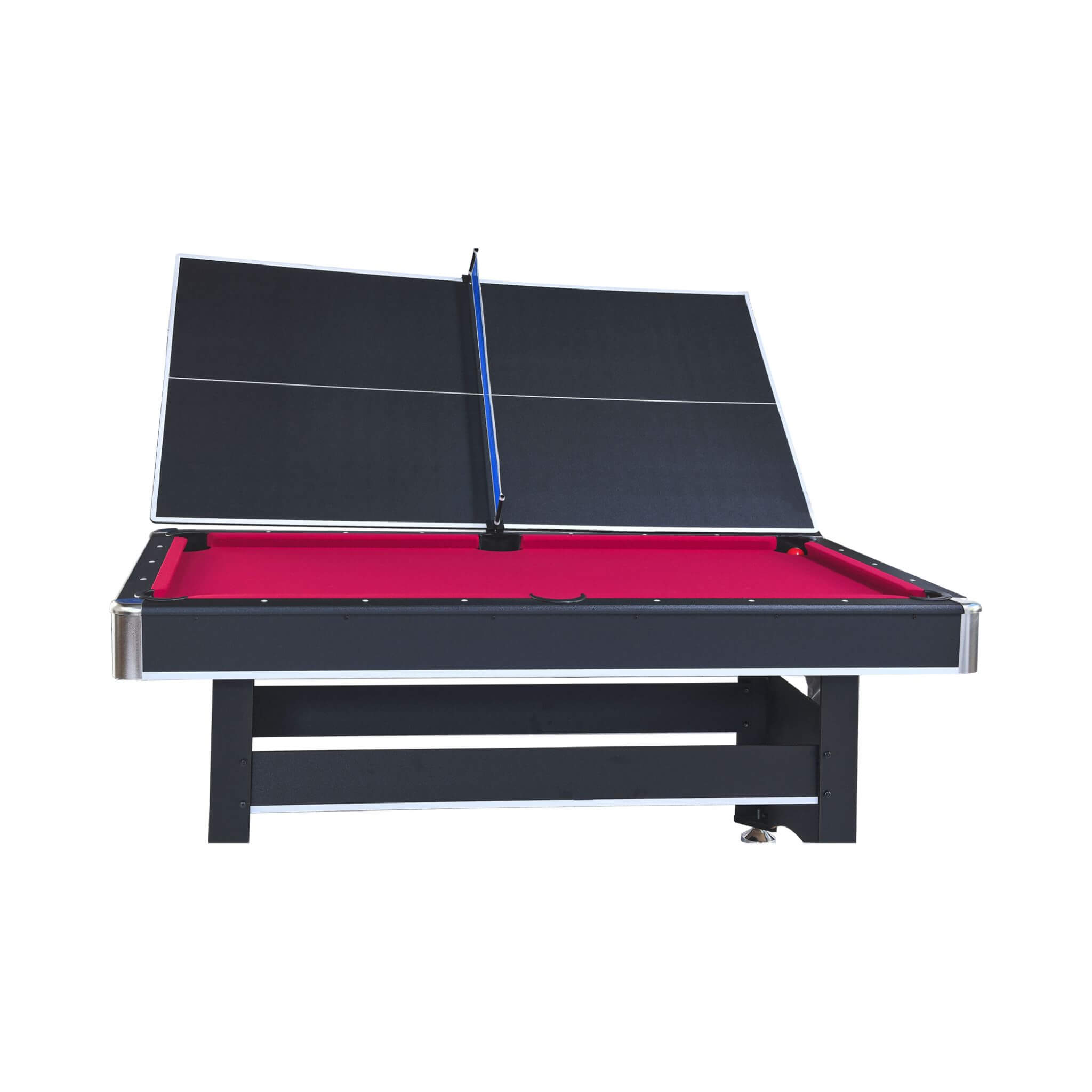 6FT Premium Wooden Multifunctional Pool Table With Table Tennis Top (SAK62741) - Energize Trek