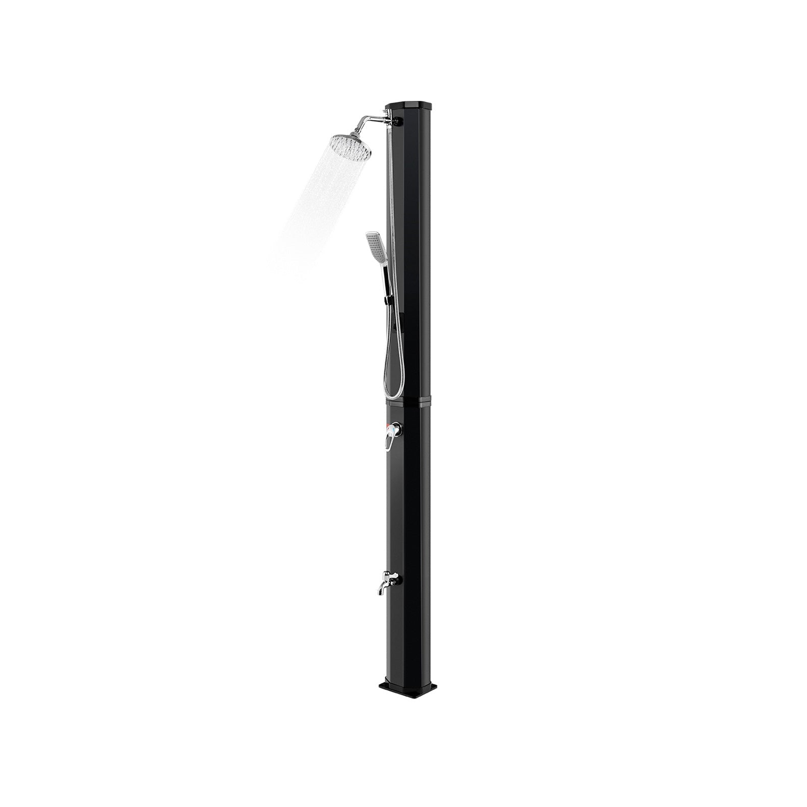 7.2 Feet 9.3 Gallon Solar Heated Shower with Hand and Foot Tap - Energize Trek