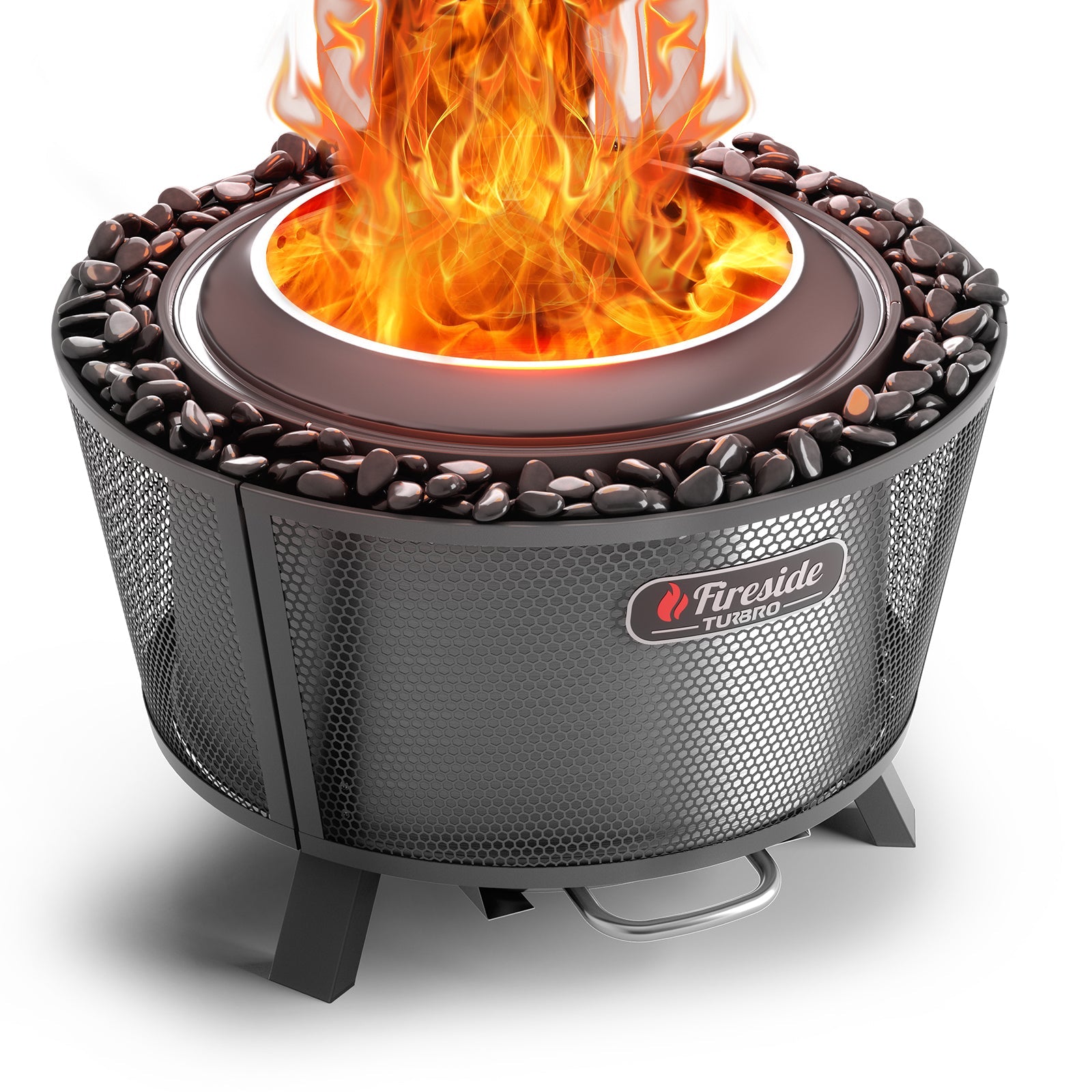 Fireside Pluto R29 Outdoor Fire Pit  - Painted Black - Energize Trek