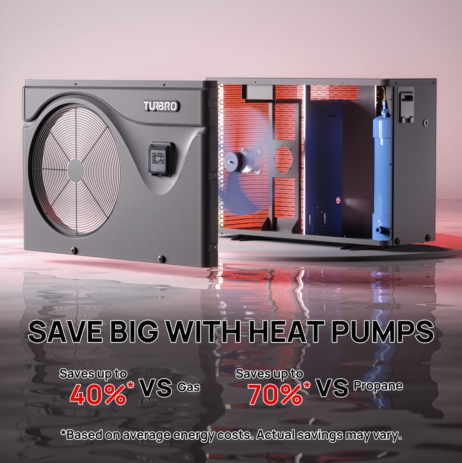 Beluga B50V/B75V Inverter Swimming Pool Heat Pump - Energize Trek