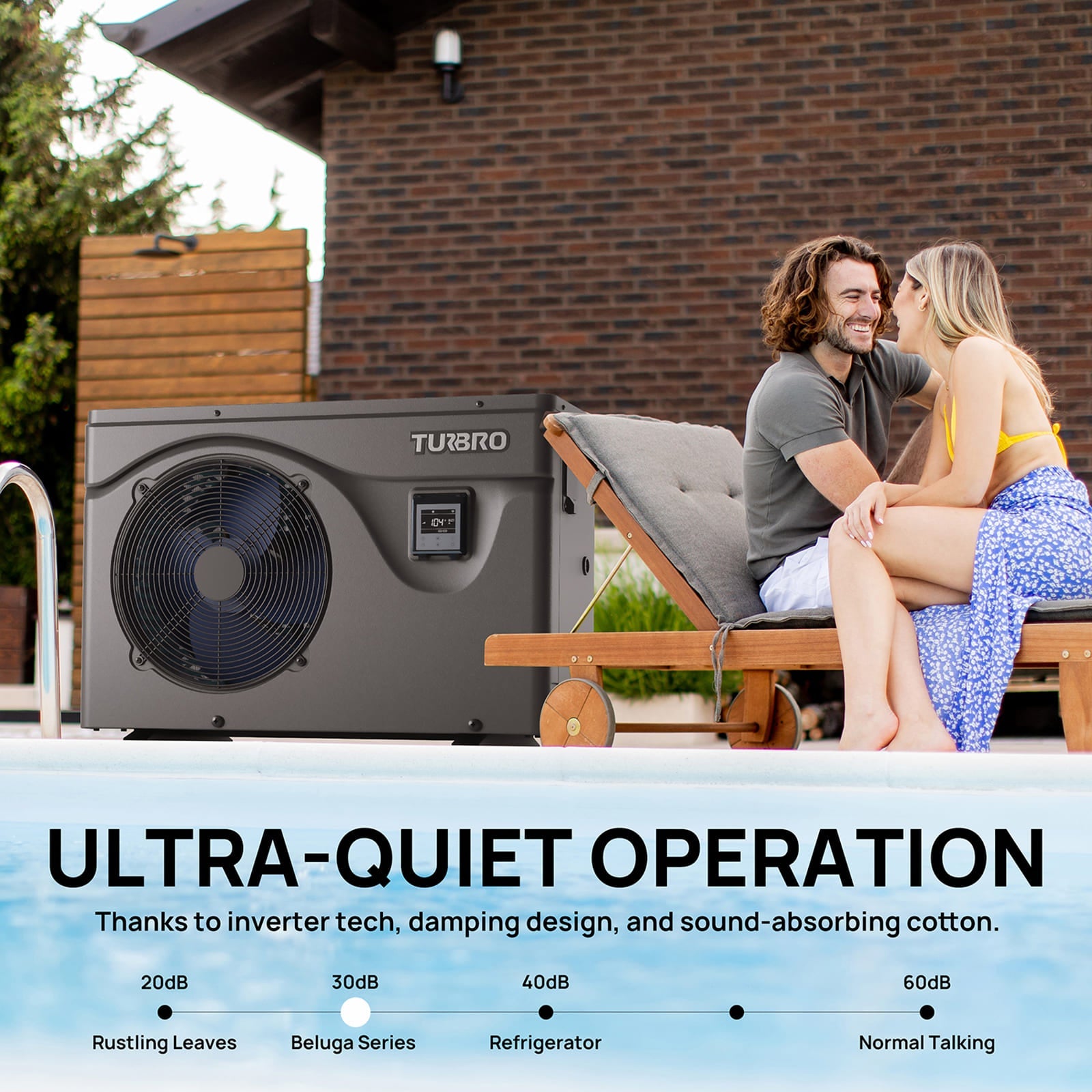 Beluga B50V/B75V Inverter Swimming Pool Heat Pump - Energize Trek