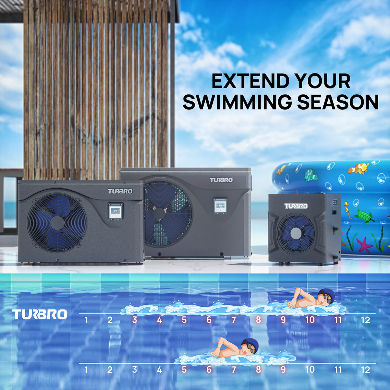 Manatee M20 20K BTU Swimming Pool Heat Pump - Energize Trek