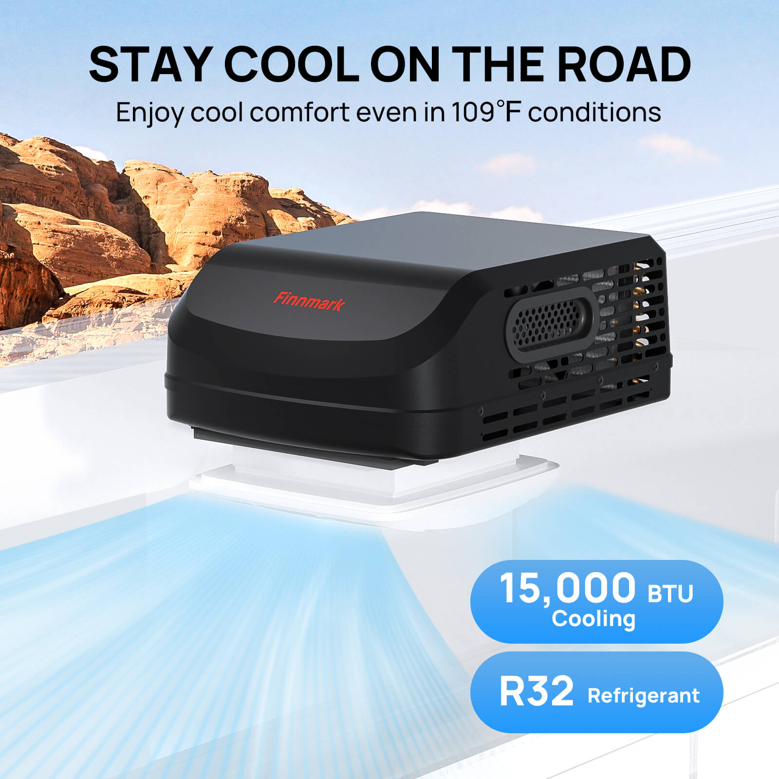 Finnmark 15,000 BTU RV Air Conditioner - Energize Trek