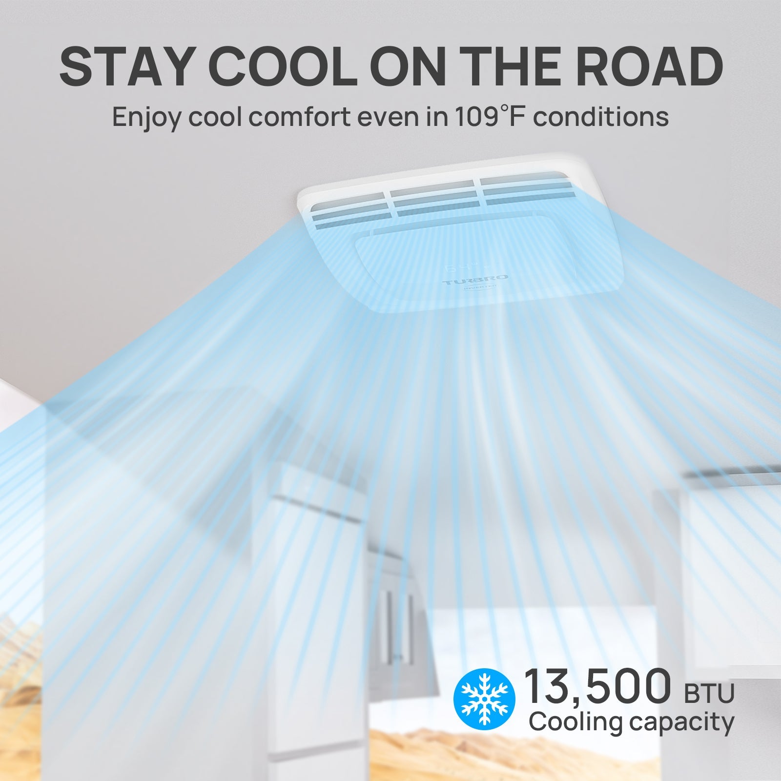 Greenland 13,500 BTU Inverter RV Air Conditioner with Heat Pump - Energize Trek