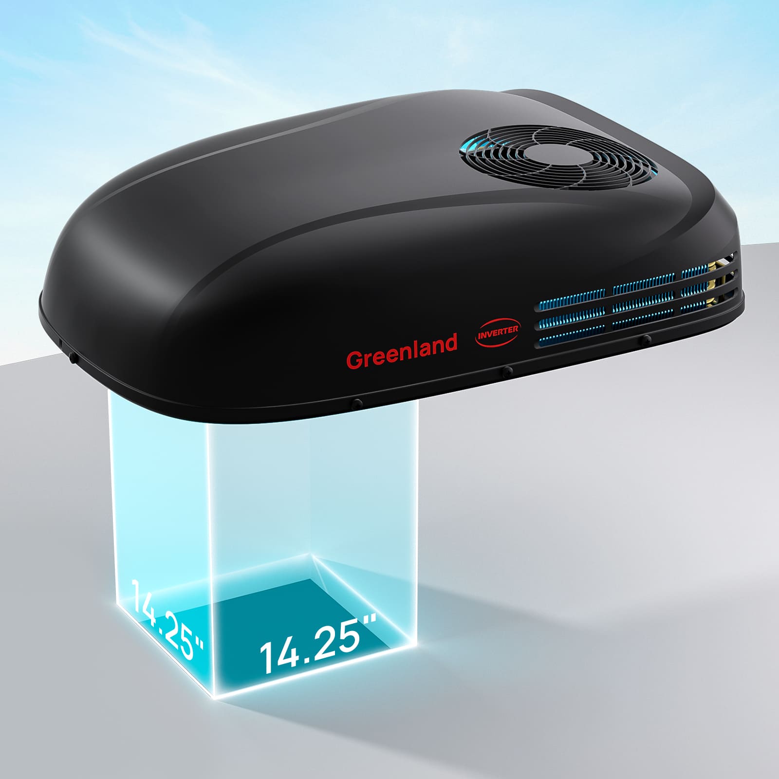 Greenland 13,500 BTU Inverter RV Air Conditioner with Heat Pump - Energize Trek