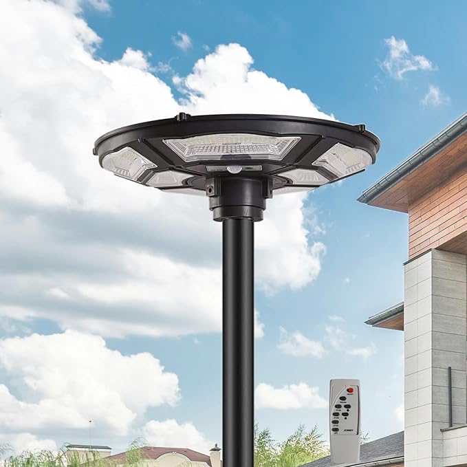1500W Solar UFO Motion Sensor All in one Solar Garden Street Light With Remote Control - Energize Trek