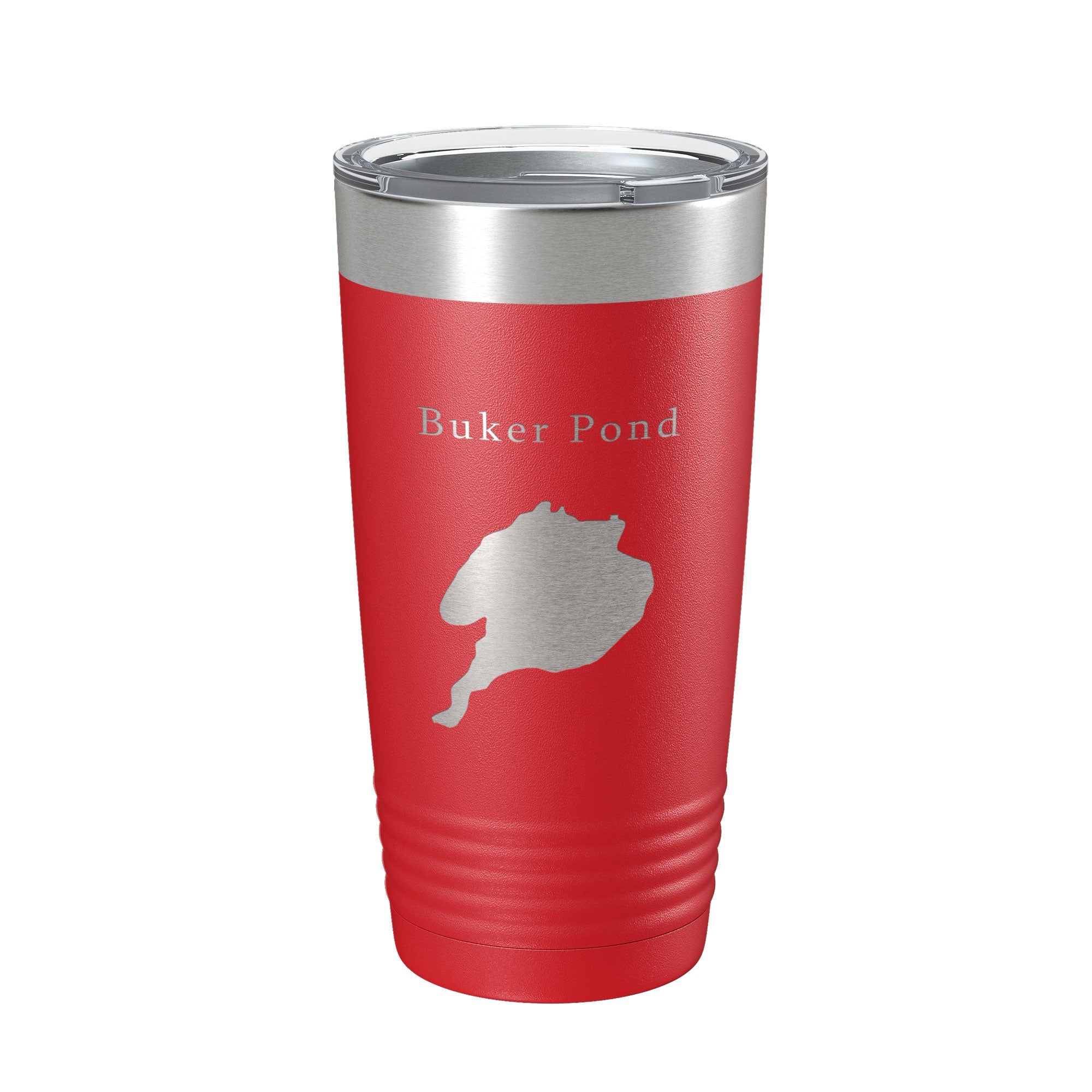 Buker Pond Tumbler Lake Map Travel Mug Insulated Laser Engraved Coffee Cup Maine 20 oz-10