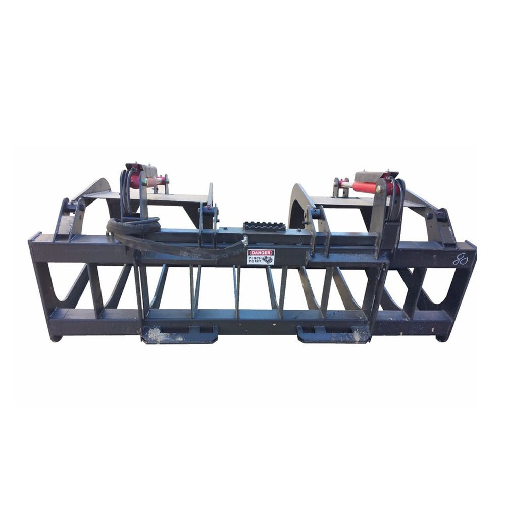 74" Premium Heavy Duty Skid Steer Root Grapple Bucket Attachment (94621873) - Energize Trek