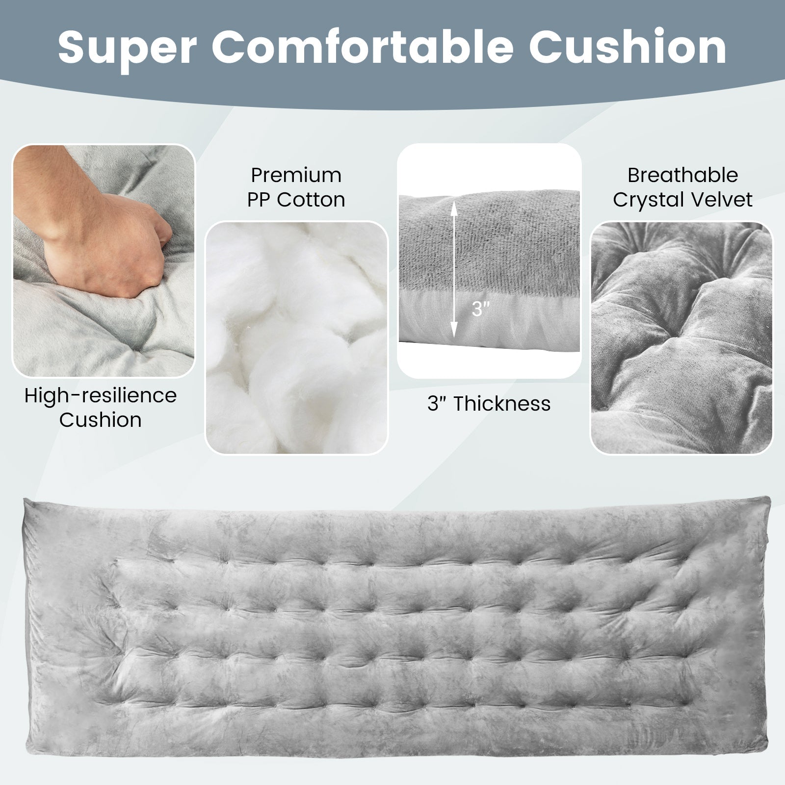 75 x 27.5 Inch Camping Cot Pads with Soft and Breathable Crystal Velvet - Energize Trek